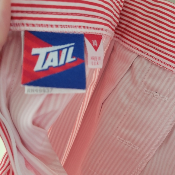 VINTAGE Tail Active Red and White Striped Athletic Tennis Skirt Size 14 - Picture 7 of 9